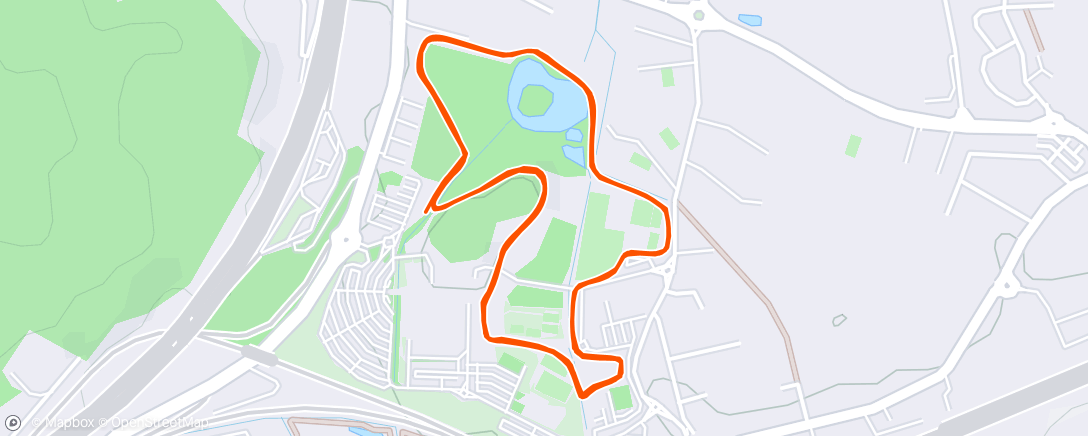 Карта физической активности (Course à pied dans l'après-midi)