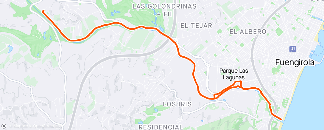 Map of the activity, Post Gym Cardio