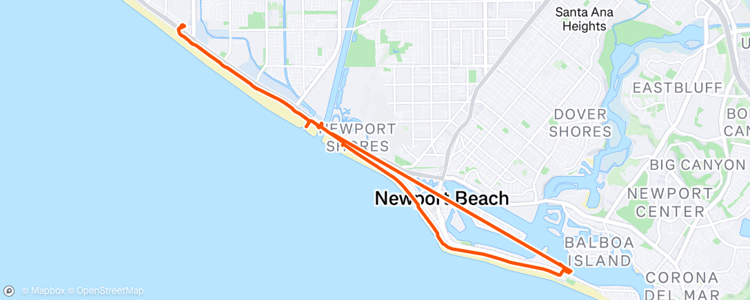Map of the activity, Beach cruisin