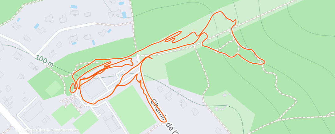 Map of the activity, Sortie vélo dans l'après-midi