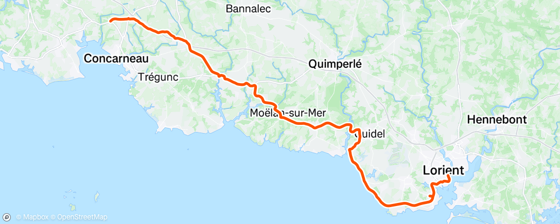 Map of the activity, Retour mode Fat and Furious du repas de Pâques