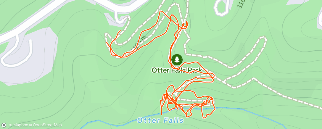 Map of the activity, Afternoon Walk