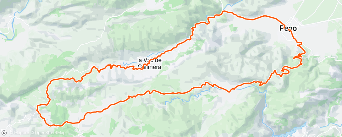 Map of the activity, Lunch Ride