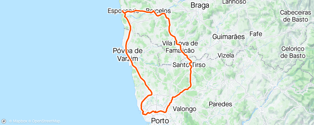 Map of the activity, Solo ride.