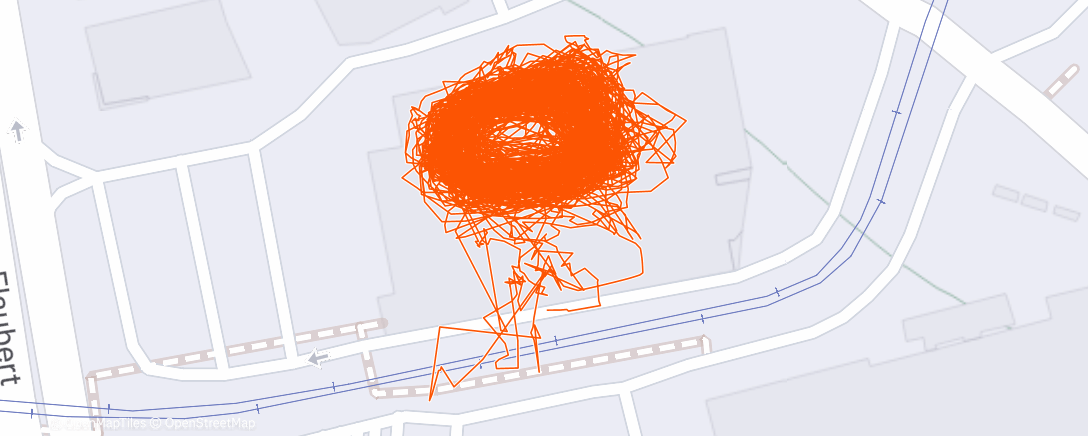 Map of the activity, Patin à glace dans l'après-midi