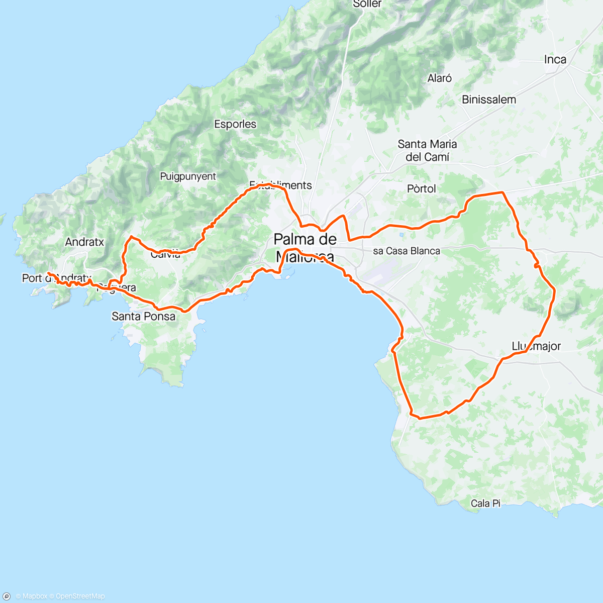 Карта физической активности (Day out on many fast roads 😎🥳🤩🙌)