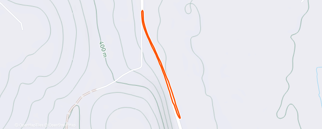 Map of the activity, Afternoon Run