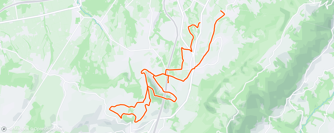 Map of the activity, Local trails