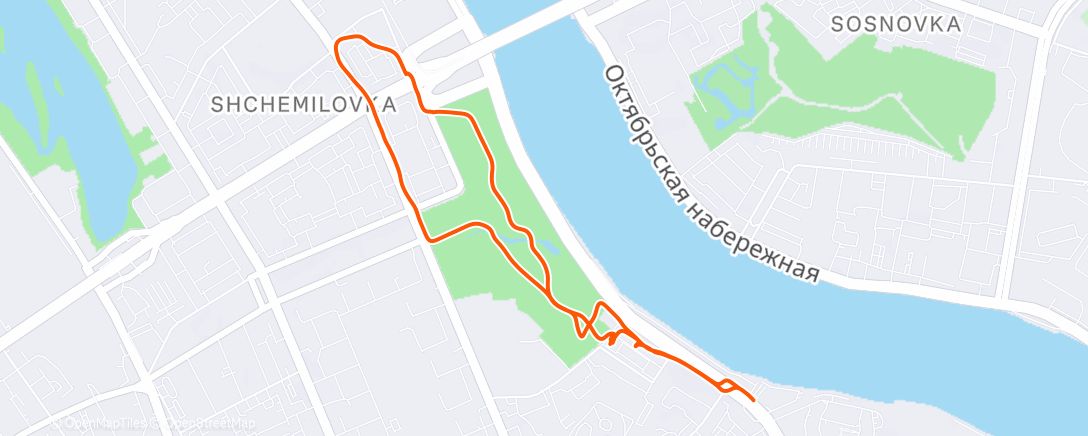 Map of the activity, Lunch Walk