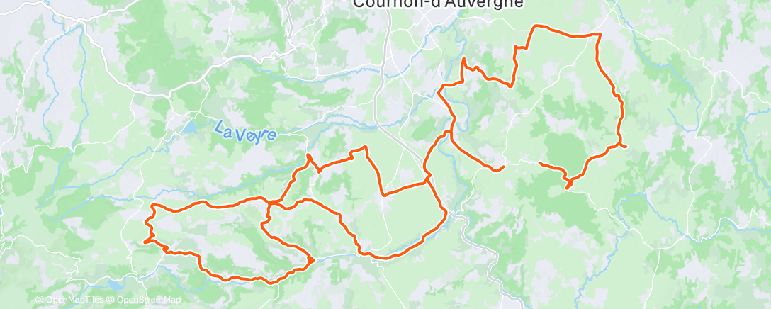 Map of the activity, Endurance 1/2