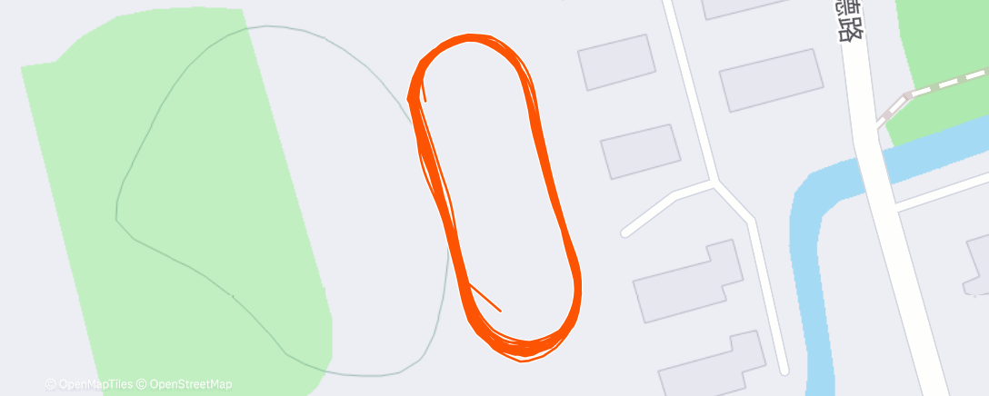 Map of the activity, 午间跑步