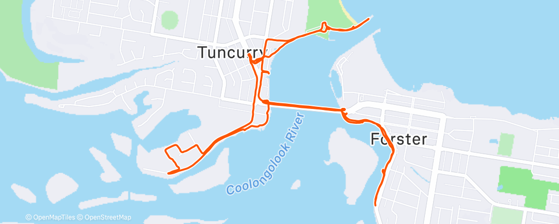Map of the activity, Afternoon Ride