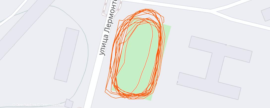 Map of the activity, Вечерний забег