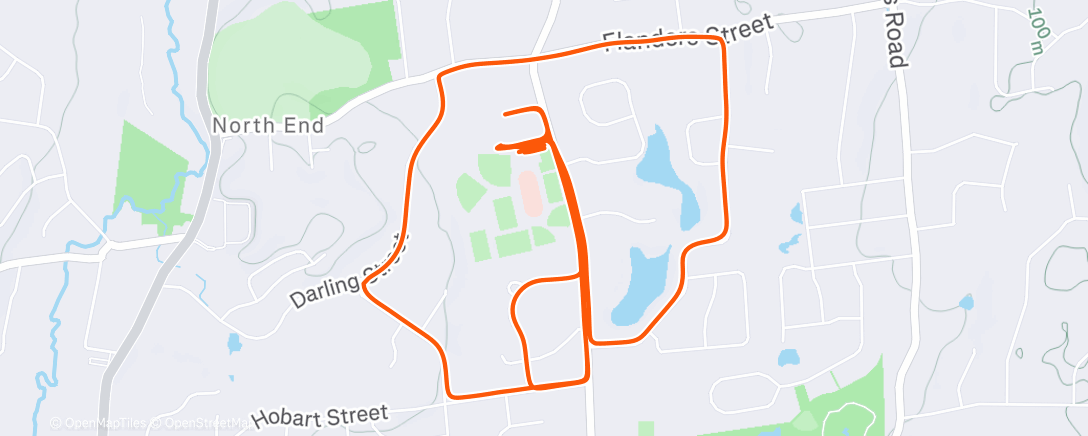 Карта физической активности (Afternoon Run)