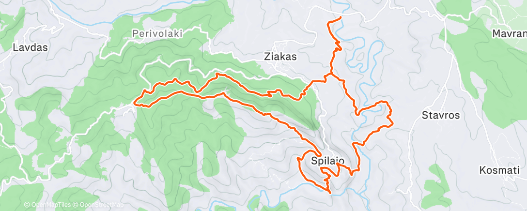Map of the activity, Morning Trail Run