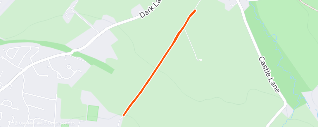 Map of the activity, Morning Walk