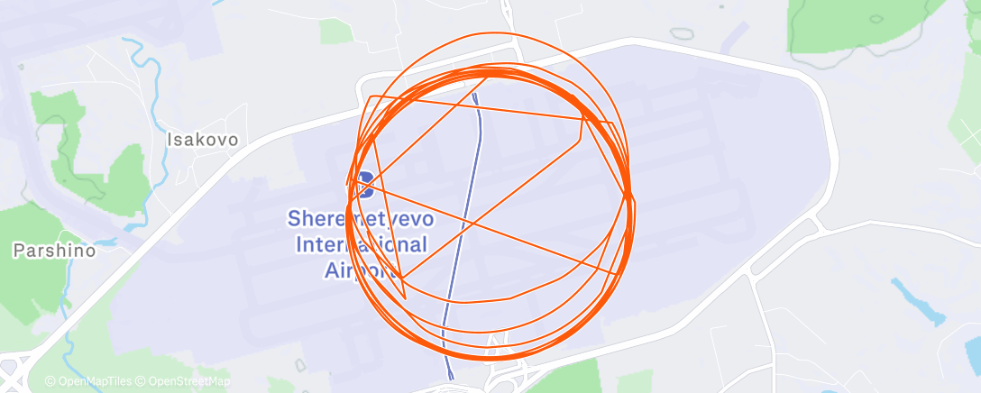 Map of the activity, Северный лыжный заезд (после обеда)