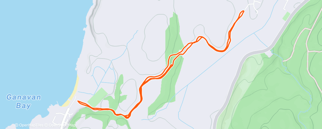 Map of the activity, Parkrun