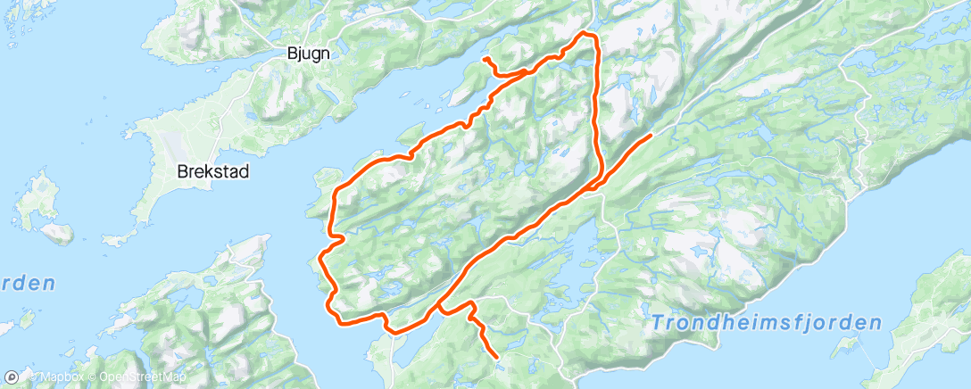 Map of the activity, Morning Ride. Med Kåre og Odd Arne.