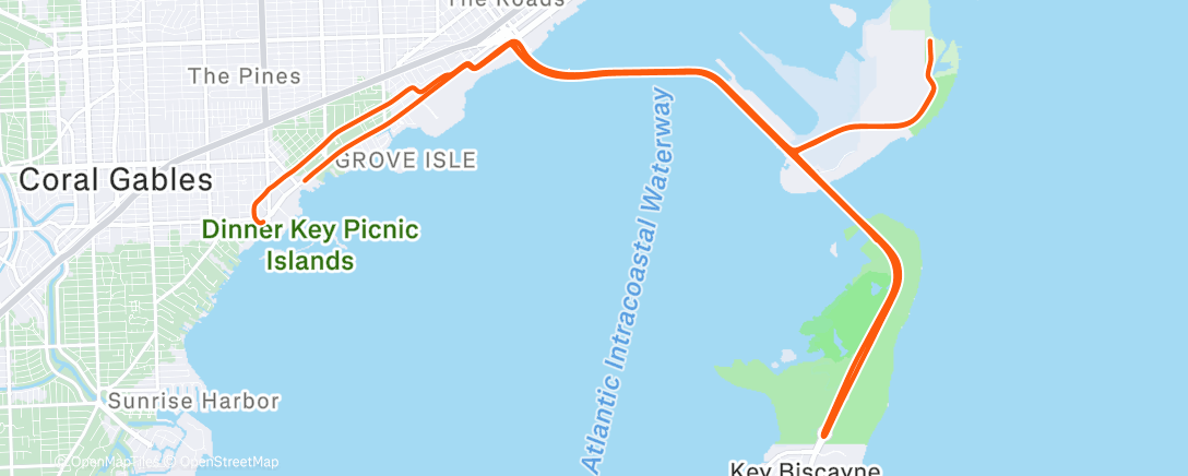 Карта физической активности (Morning Ride)