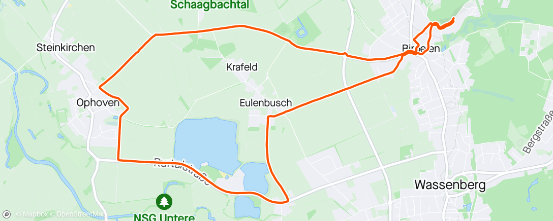 Map of the activity, Dauerlauf