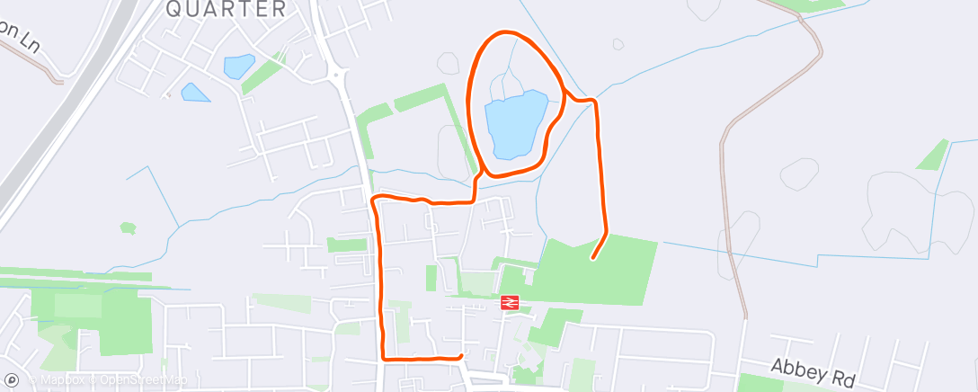 Map of the activity, Sunny runny
