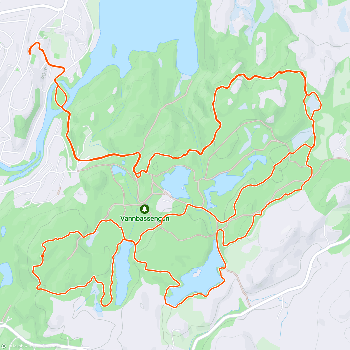 Map of the activity, Deilig å løpe i skogen ☺️
