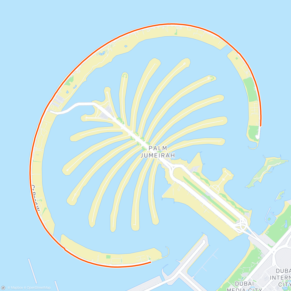 Map of the activity, The Palm 🔥🌴