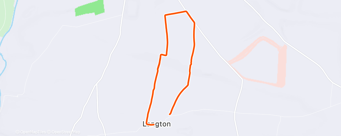 Map of the activity, Lunch Run