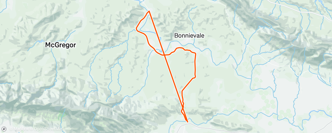 Map of the activity, ROUVY - Endurance w/VT1 efforts 9x20'