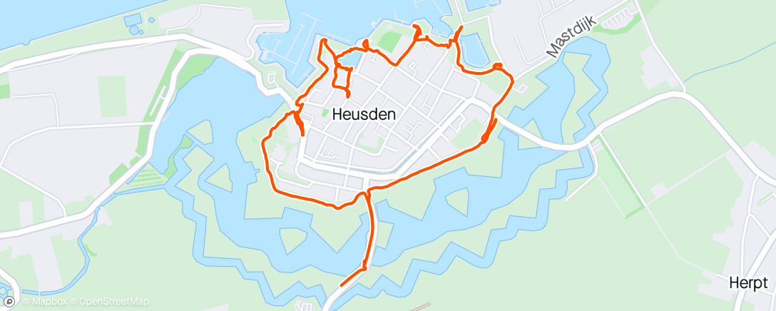 Map of the activity, Ochtendwandeling in Heusden
