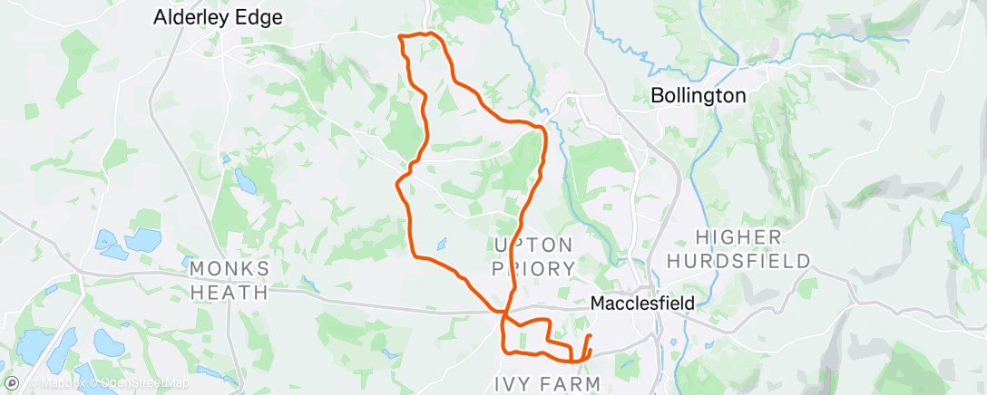 Map of the activity, Morning Ride