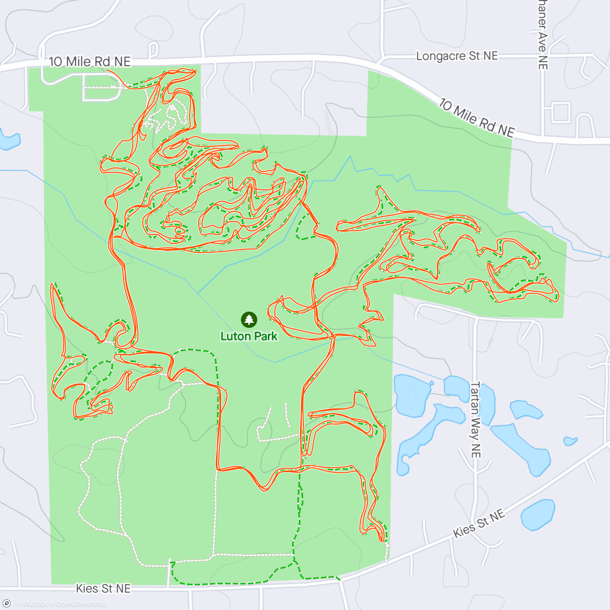 Mapa de la actividad (Luton Park, Rockford, MI)