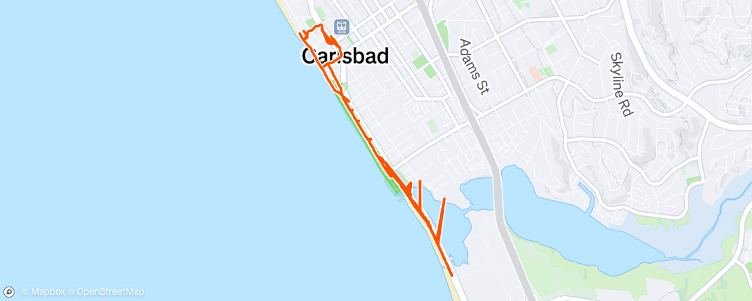 Map of the activity, Walking on water apparently