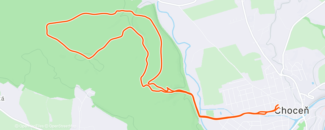 Map of the activity, Běh II