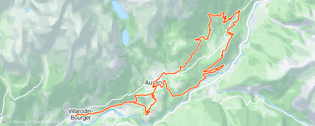 Map of the activity, Trail roulant avec Jerem depuis Aussois.