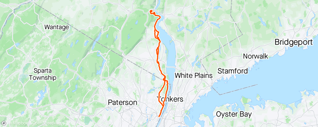Map of the activity, Bear mountain