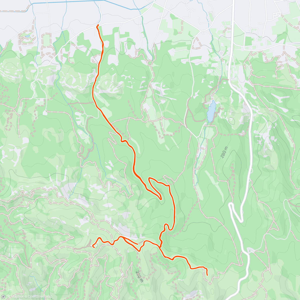 Map of the activity, Morning Mountain Bike Ride