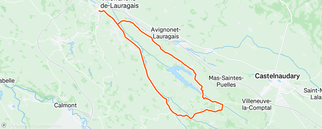 Map of the activity, Sortie vélo le matin