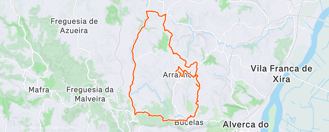 Map of the activity, Morning Ride