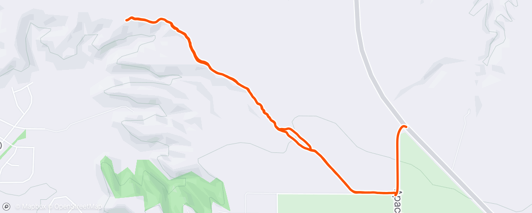 Mapa da atividade, Lunch Trail Run