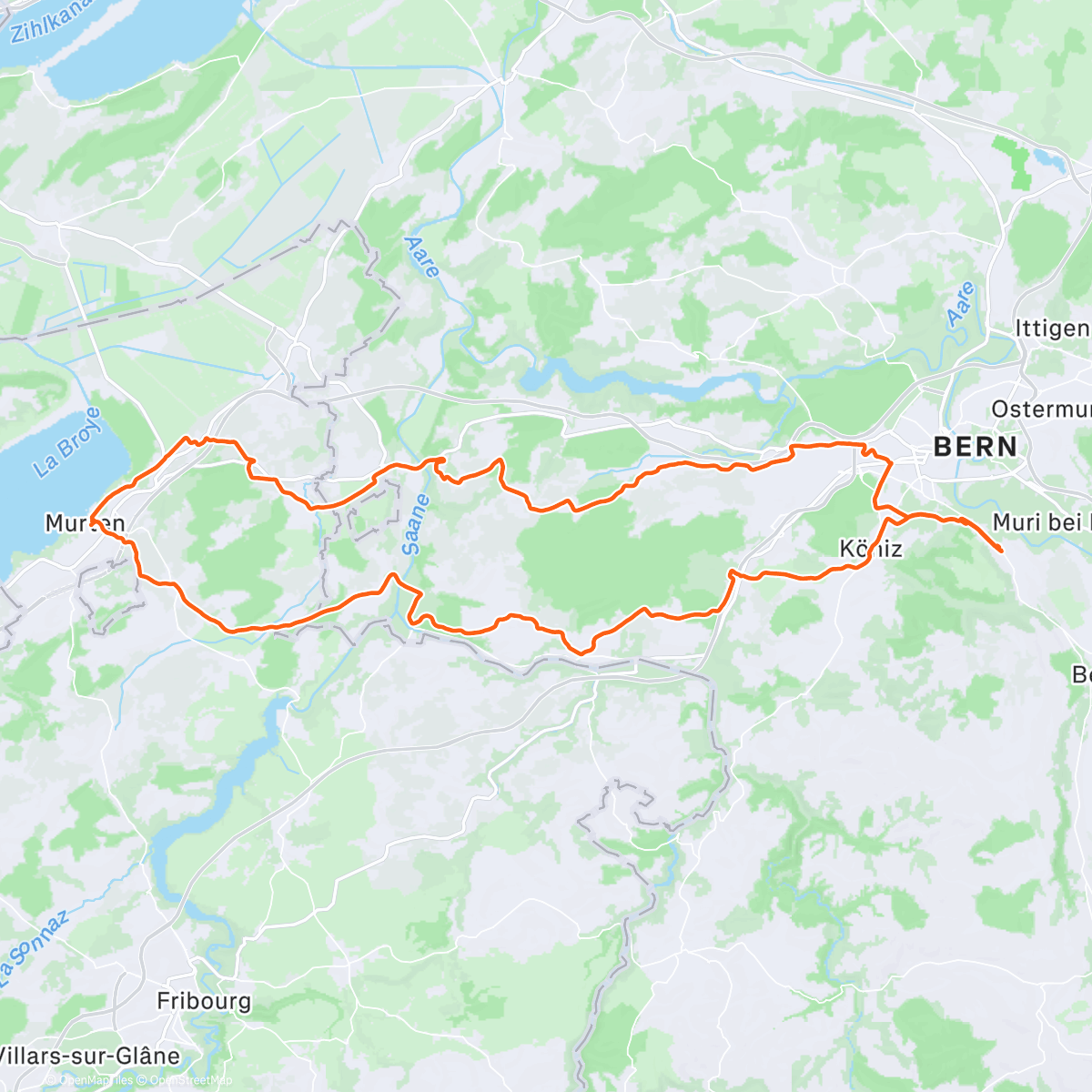 Map of the activity, Murten. To end 2025.