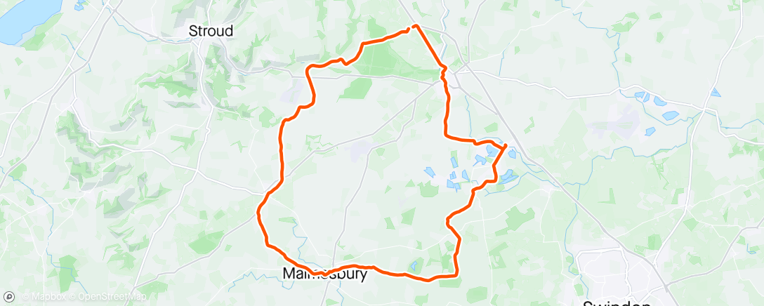 Map of the activity, Lovely spring spin with Mrs C