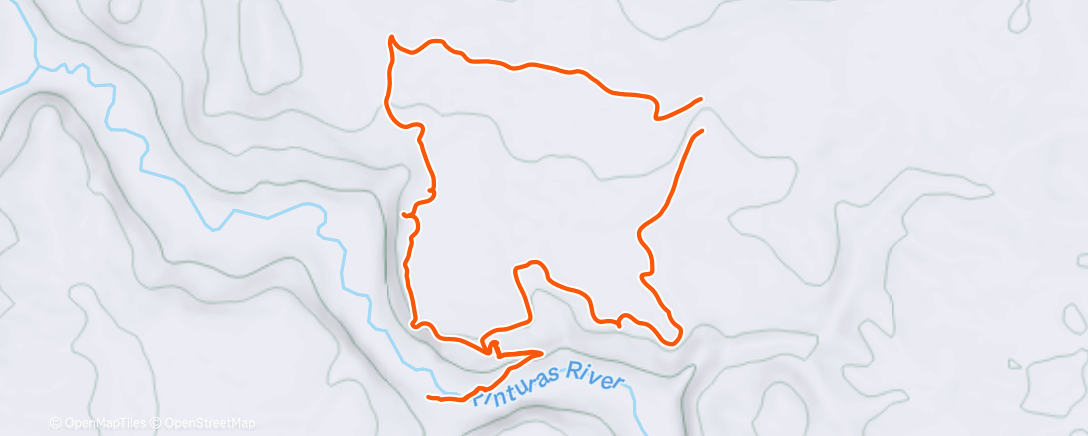 Map of the activity, Morning Hike