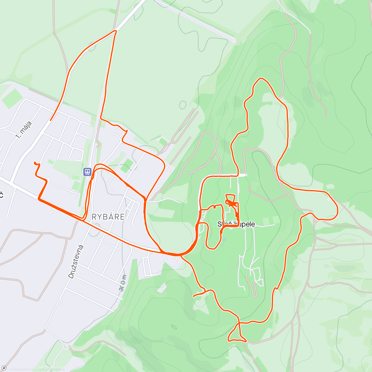 Map of the activity, S babami a druhé kolo sám