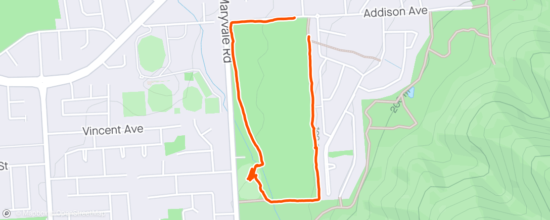 Map of the activity, Walkies, zoomies, and eating roo poo 🫣 - 240420