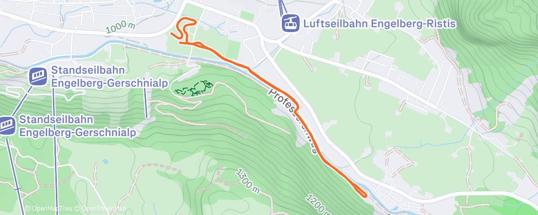 Map of the activity, Morning Nordic Ski