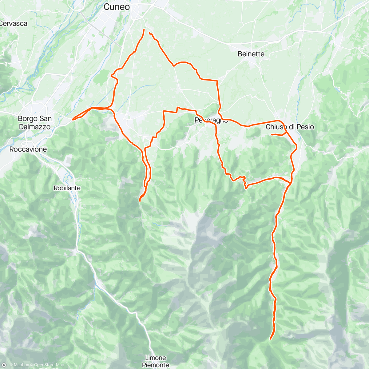 Map of the activity, 3h: Pian del Gure, CP12 su Pradeboni, e San Giacomo☀️☀️