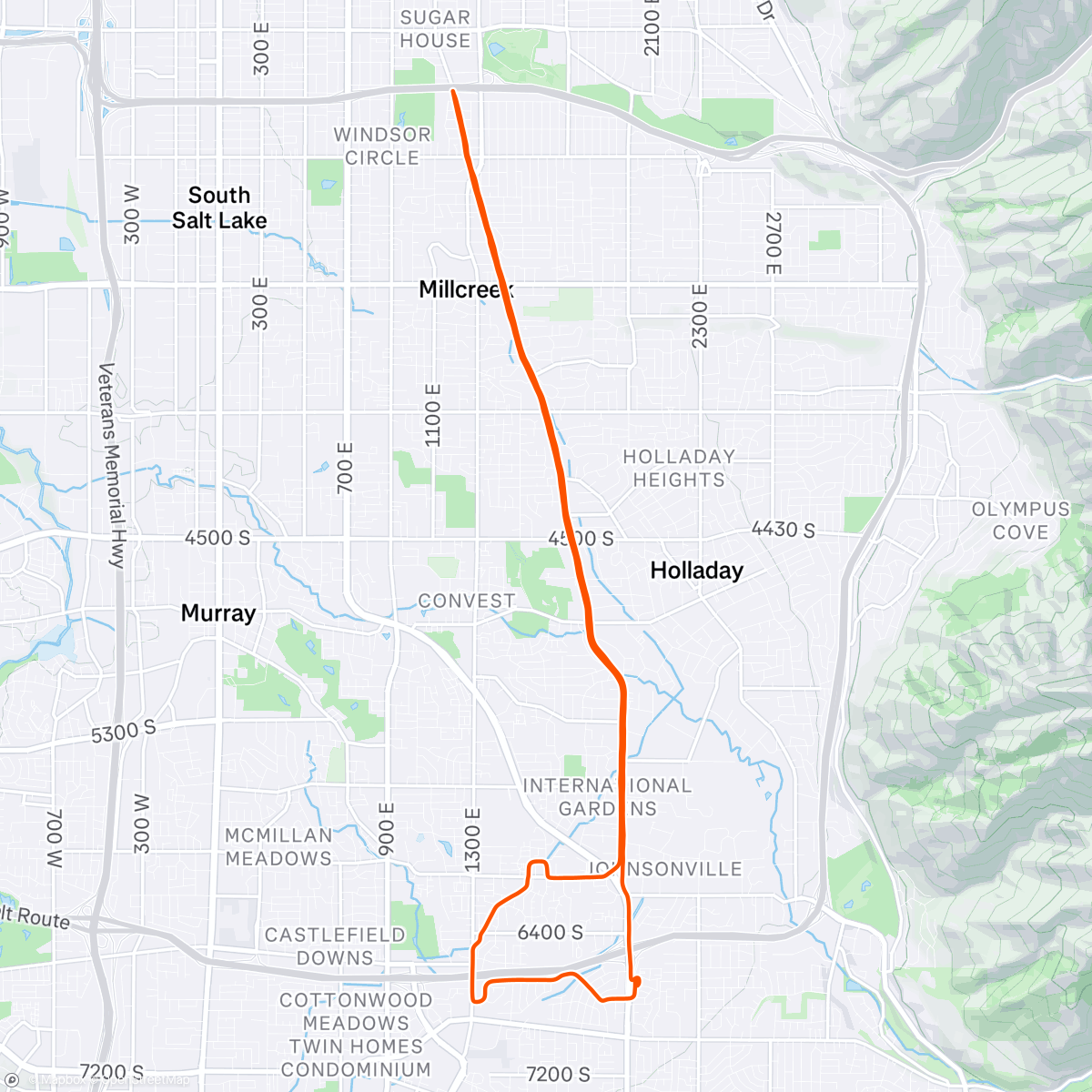 Map of the activity, Last Long Run of the Year