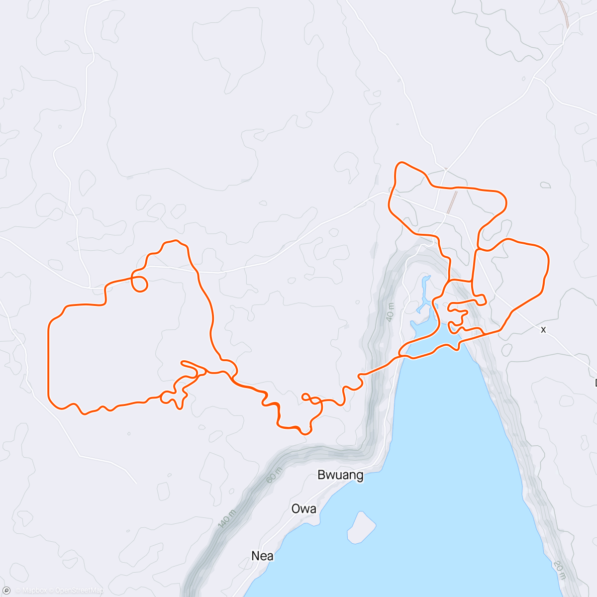 Map of the activity, Zwift - Twilight Harbor in Makuri Islands